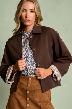 Polín Et Moi Cazadora cuello Lucca Marr&oacute;n Best