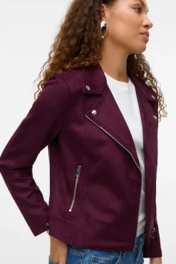 Vero Moda Cazadora de ante con tachuelas Morado Sale
