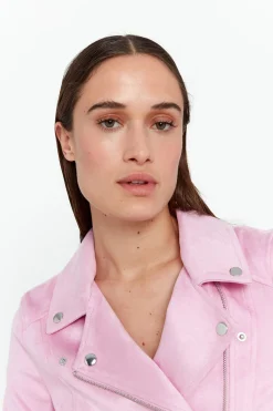 Vero Moda Cazadora de ante con tachuelas Lila New