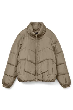 Vero Moda Cazadora de mujer acolchada Marr&oacute;n