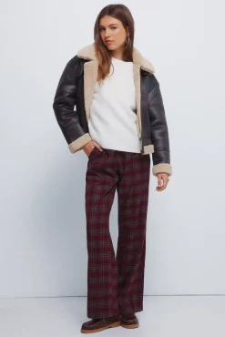 Springfield Cazadora doble faz cuello pelo marr&oacute;n Online