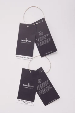 Springfield Cazadora efecto ante azul Discount