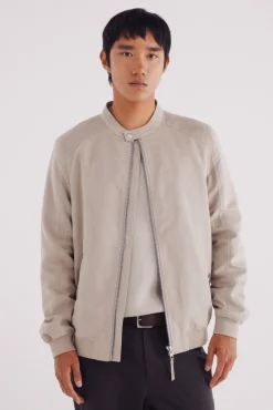 Springfield Cazadora efecto ante microperforados nude Sale