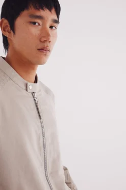 Springfield Cazadora efecto ante microperforados nude Sale