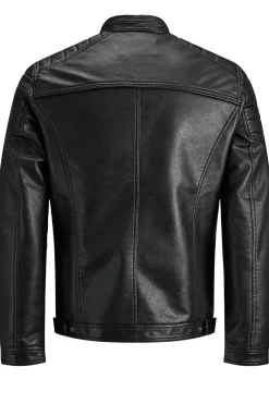 Jack & Jones Cazadora efecto piel negro Best