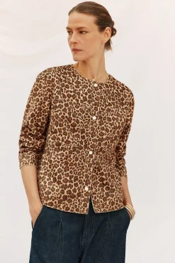 Cortefiel Cazadora efecto piel Multicolor Discount