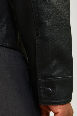 Jack & Jones Cazadora efecto piel negro New