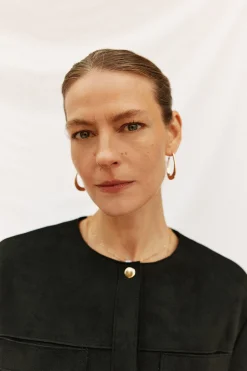 Cortefiel Cazadora efecto piel Negro New