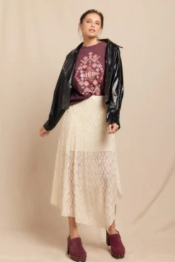 Slowlove Cazadora efecto piel brillo Negro Clearance