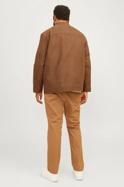 Jack & Jones PLUS Cazadora efecto piel PLUS nude Sale