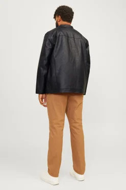 Jack & Jones Cazadora efecto piel PLUS negro Clearance