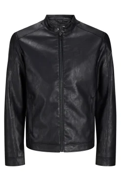 Jack & Jones Cazadora efecto piel PLUS negro Clearance