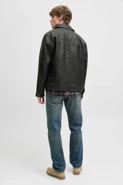 Jack & Jones Cazadora estilo biker negro Sale