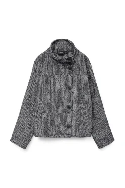 Vero Moda Cazadora estructura espiga Azul marino Clearance