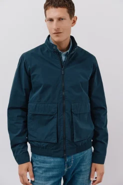 Cortefiel Cazadora ligera casual Azul marino Clearance