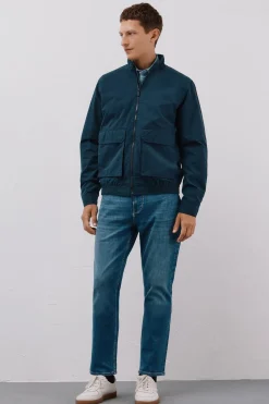 Cortefiel Cazadora ligera casual Azul marino Clearance