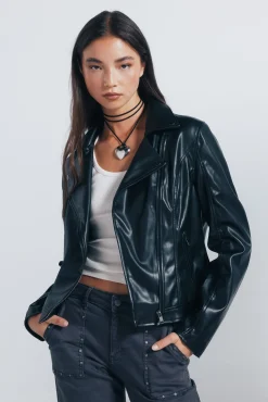 Springfield Cazadora motera negro Hot