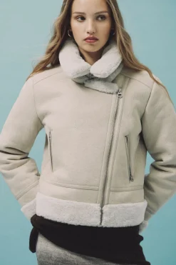 Springfield Cazadora motera doble faz estampado Outlet