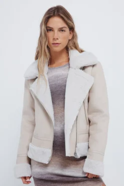 Springfield Cazadora motera doble faz estampado Outlet