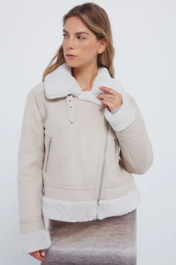 Springfield Cazadora motera doble faz estampado Outlet