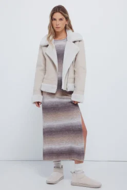 Springfield Cazadora motera doble faz estampado Outlet