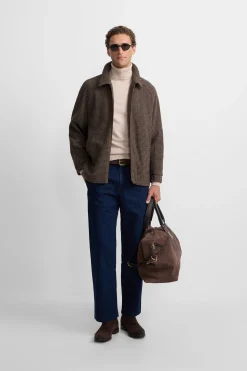 Silbon Cazadora pata de gallo Marr&oacute;n Outlet