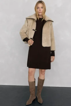 Pedro del Hierro Cazadora pelo snaps Crudo Best