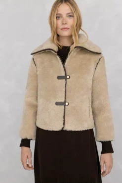 Pedro del Hierro Cazadora pelo snaps Crudo Best