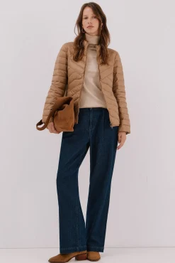 Cortefiel Cazadora reversible plumas Beige Discount