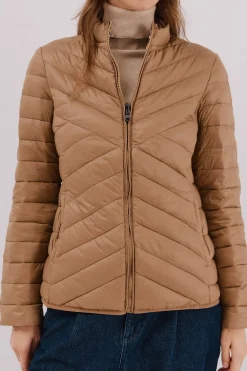 Cortefiel Cazadora reversible plumas Beige Discount