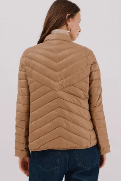 Cortefiel Cazadora reversible plumas Beige Discount