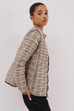 Cortefiel Cazadora reversible plumas Negro Clearance