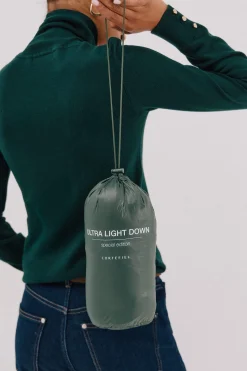 Cortefiel Cazadora reversible plumas Verde Online