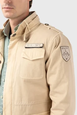 Williot Cazadora Sahariana Con Parches Beige Hot