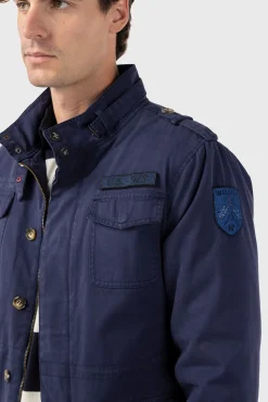 Williot Cazadora Sahariana Con Parches Azul marino Best