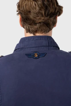 Williot Cazadora Sahariana Con Parches Azul marino Best