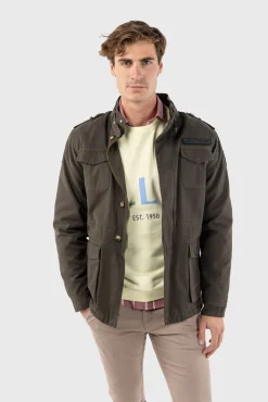 Williot Cazadora Sahariana Con Parches Verde New