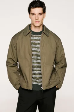 Selected Cazadora técnica repelente al agua Verde oscuro Hot