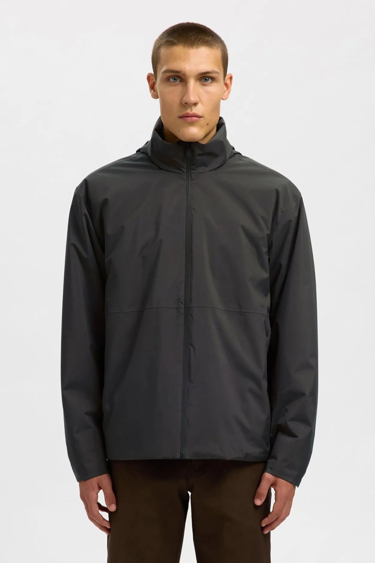 Selected Cazadora técnica resistente al agua Gris oscuro Best