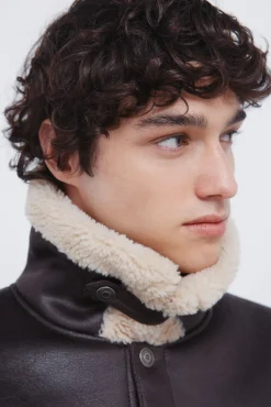 Springfield Cazadora trucker efecto ante doble faz marr&oacute;n Best