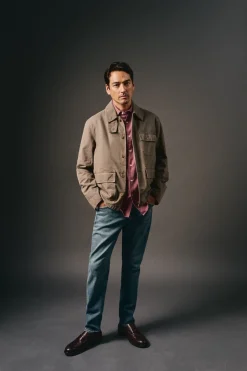 OOTO Cazadora worker cuello pana Kaki Hot