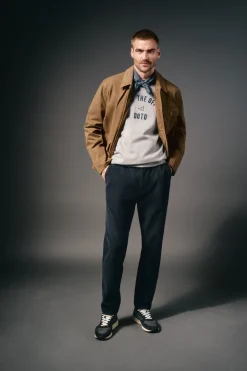 OOTO Cazadora worker cuello pana Marr&oacute;n