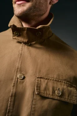 OOTO Cazadora worker cuello pana Marr&oacute;n