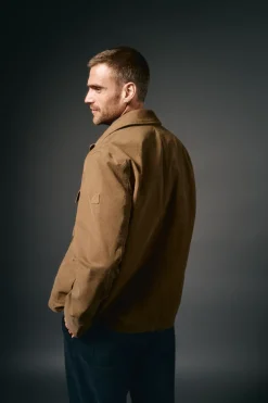 OOTO Cazadora worker cuello pana Marr&oacute;n