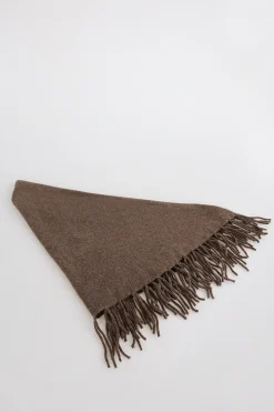 Slowlove Chal grueso flecos Marr&oacute;n Online