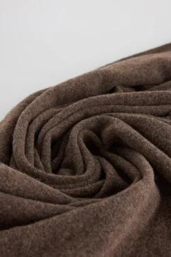 Slowlove Chal grueso flecos Marr&oacute;n Online