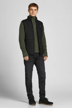 Jack & Jones Chaleco acolchado negro Clearance