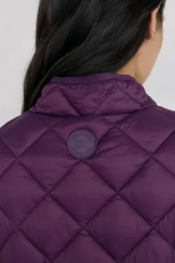 Pedro del Hierro Chaleco acolchado Morado Outlet