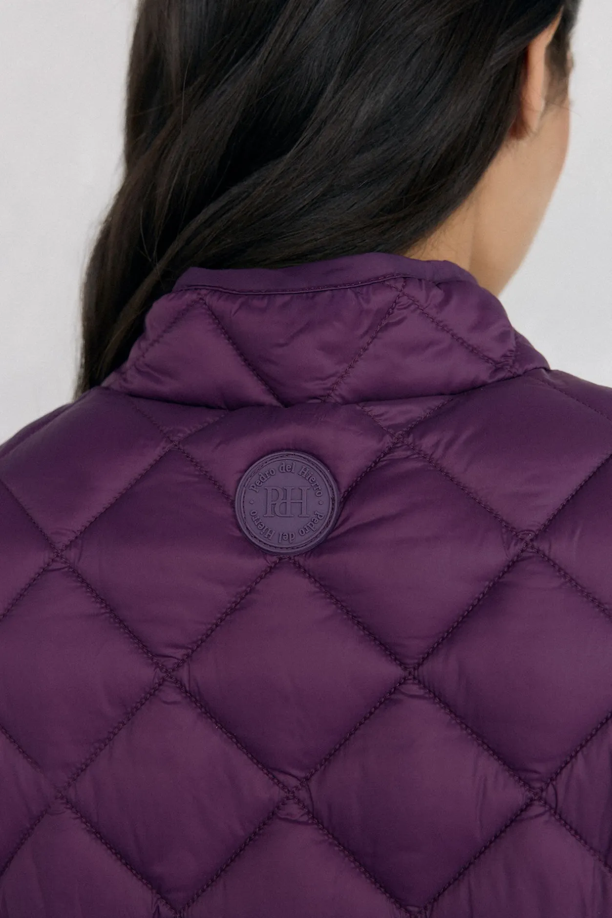 Pedro del Hierro Chaleco acolchado Morado Outlet