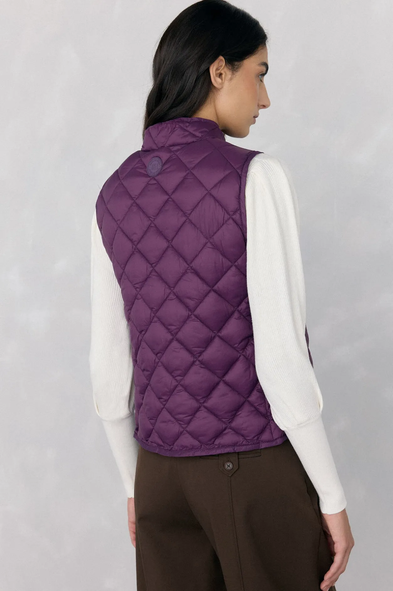 Pedro del Hierro Chaleco acolchado Morado Outlet